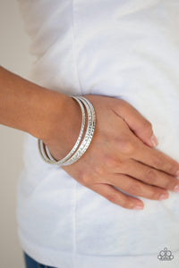 Casually Couture - Silver Bangle Bracelets – Get Glam Jewels